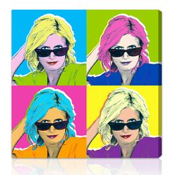 Classic Warhol Pop Art Personalized Women Portraits